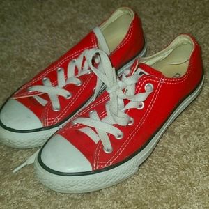 Converse size 1 red shoes